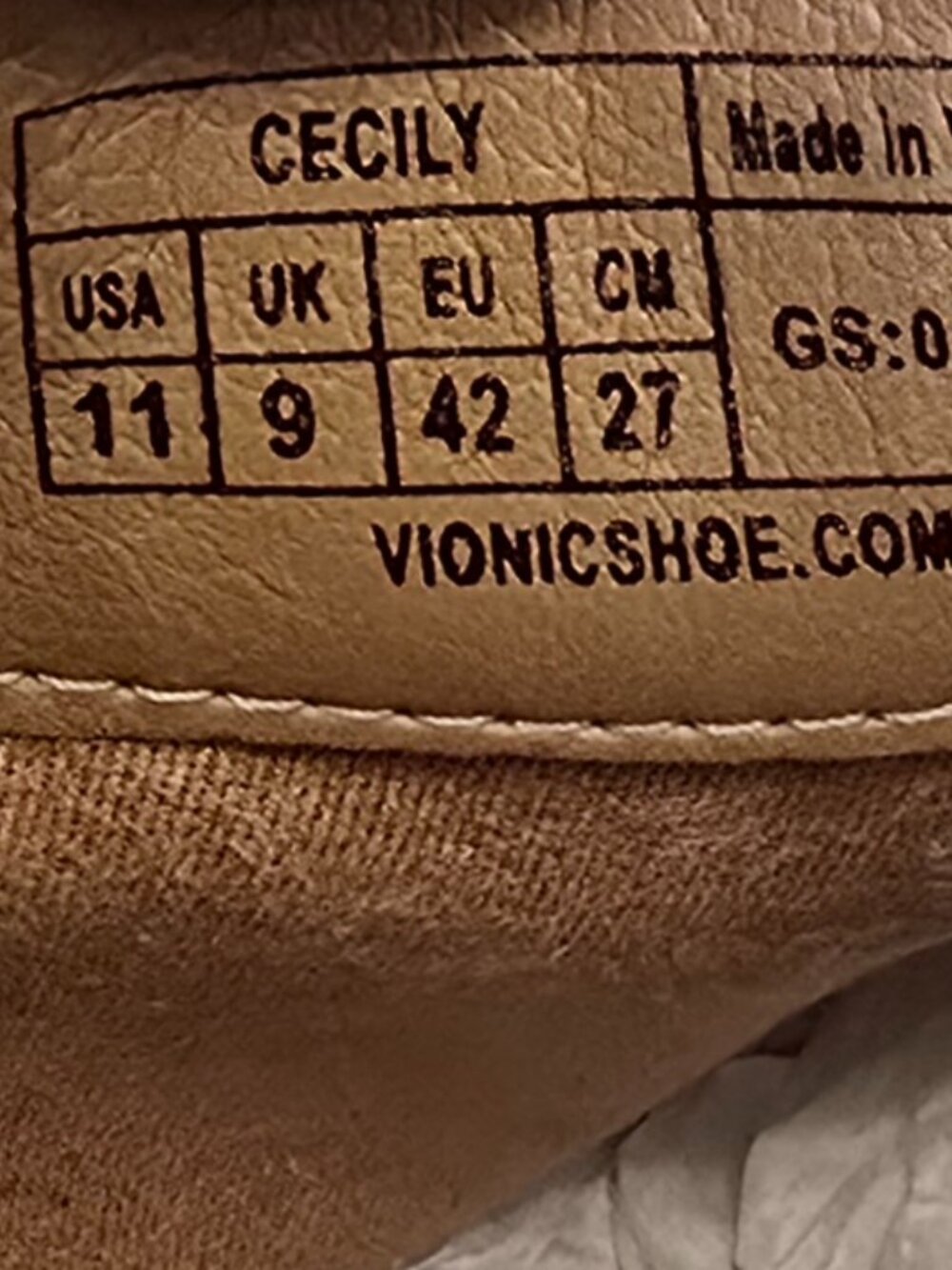 Vionic Cecily Ankle Boot Booties Womens Size 11 Waterproof Stone Suede Worn Once - Picture 9 of 9